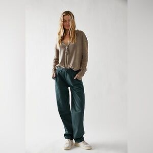 Free People Cya Later Skate Trouser in Jaded Size 8